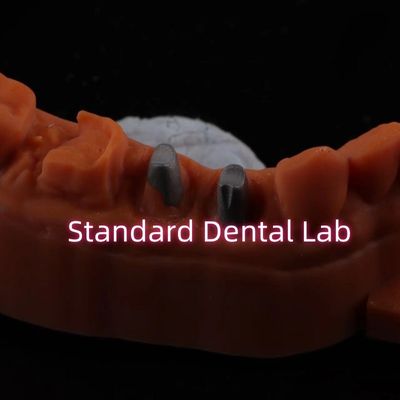 Kim loại Post Core Crown CAD CAM Porcelain / Zirconia Coping Full Zircnonia Bruxier Crown